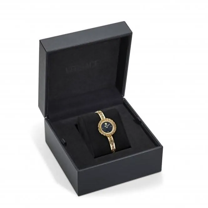 Montre antireflet Versace Iconic La Greca Noir Saphir VE8C00524