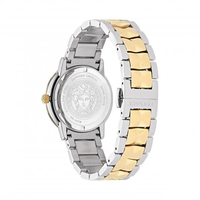 Montre pour femme Versace V-Tribute en acier inoxydable blanc-argent VE2P00422