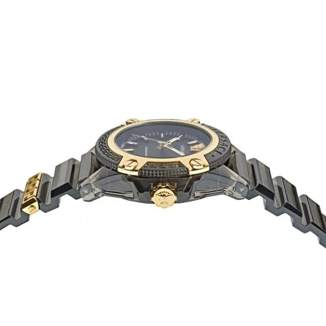 Montre unisexe iconique active Indiglo noire Versace VE6E00123
