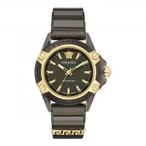 Montre unisexe iconique active Indiglo noire Versace VE6E00123