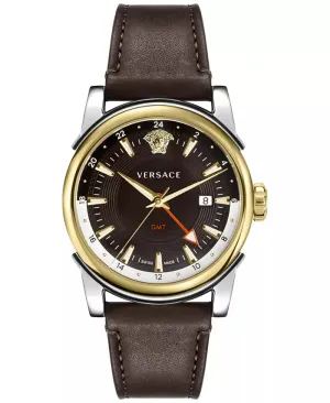Montres Versace Montre Vintage GMT pour Homme 42mm à Quartz Versace