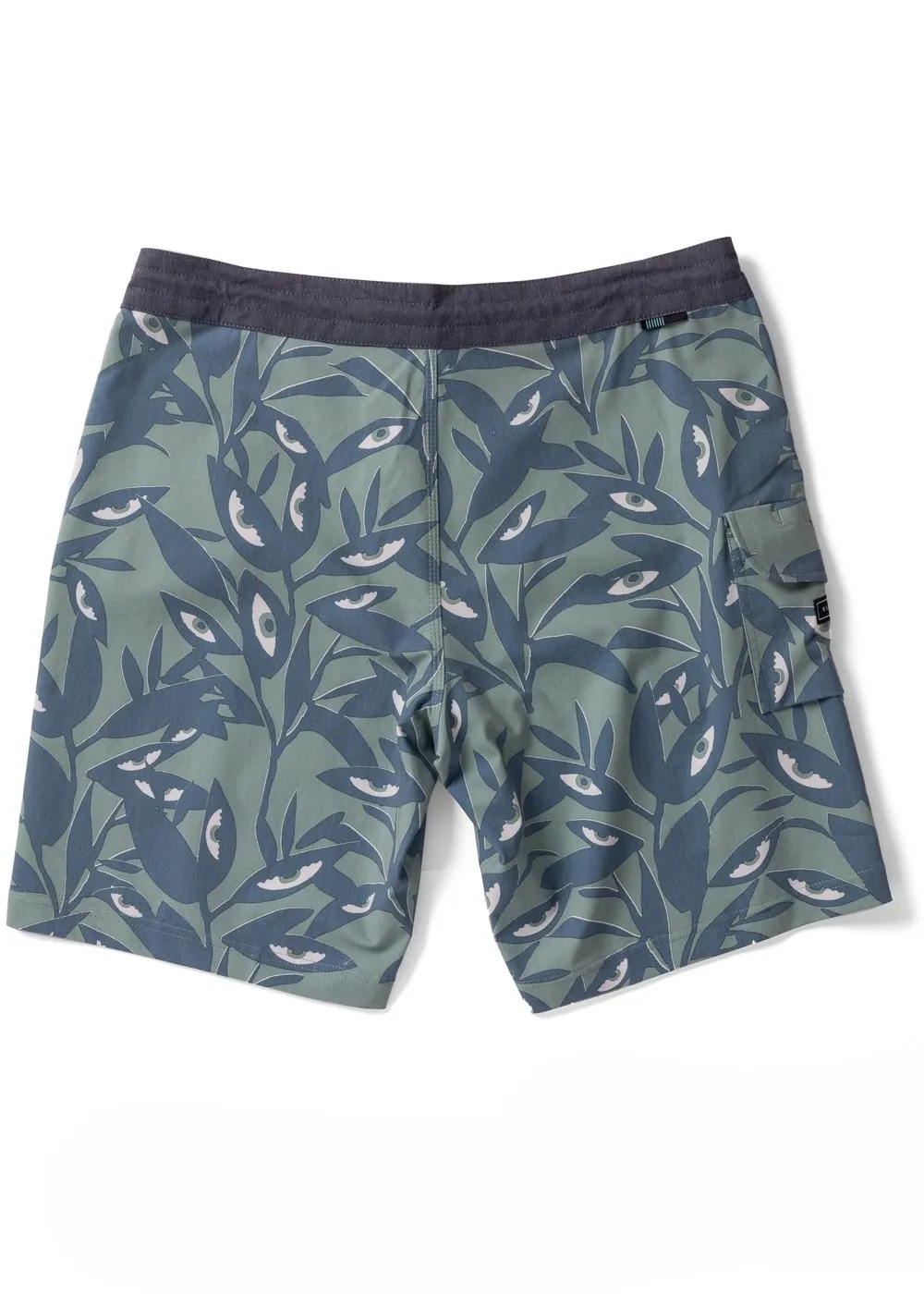 Vissla Floravision 17.5" Boardshorts-Light Slate
