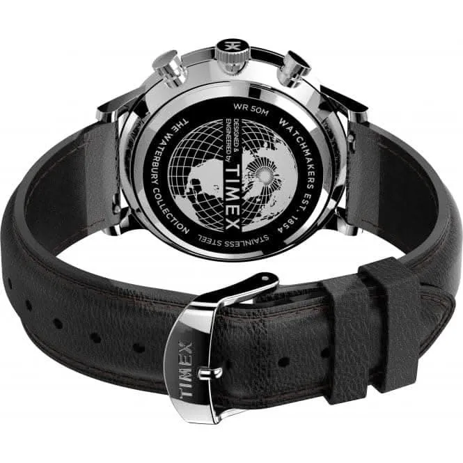 Montre chronographe classique en acier inoxydable Waterbury TW2U88100