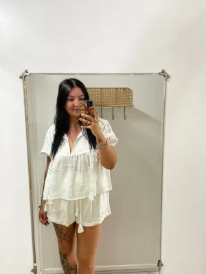 White Top/Short Set