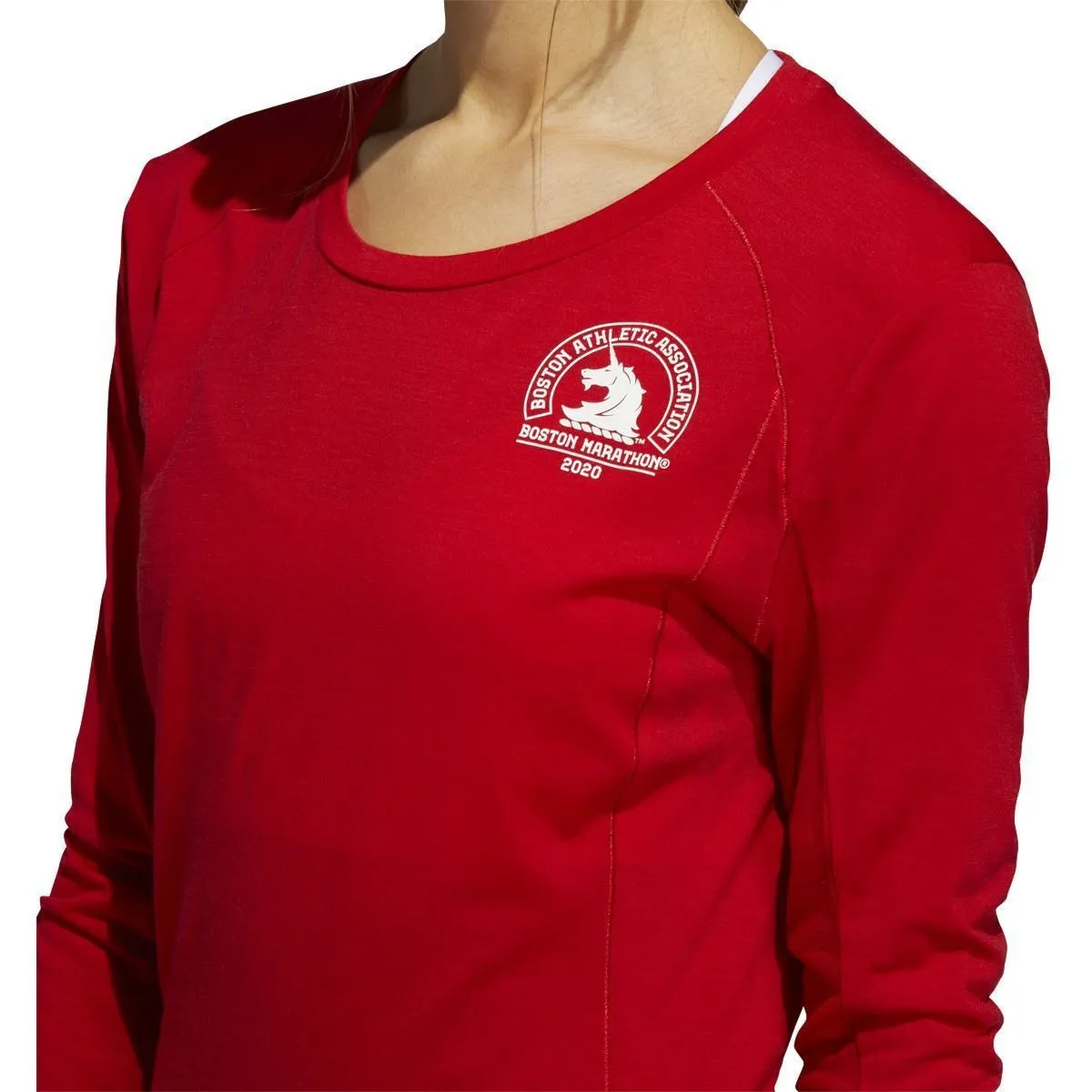 Women's adidas 2020 Boston Marathon Merino Wool Long Sleeve Tee