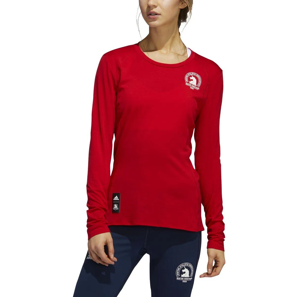 Women's adidas 2020 Boston Marathon Merino Wool Long Sleeve Tee