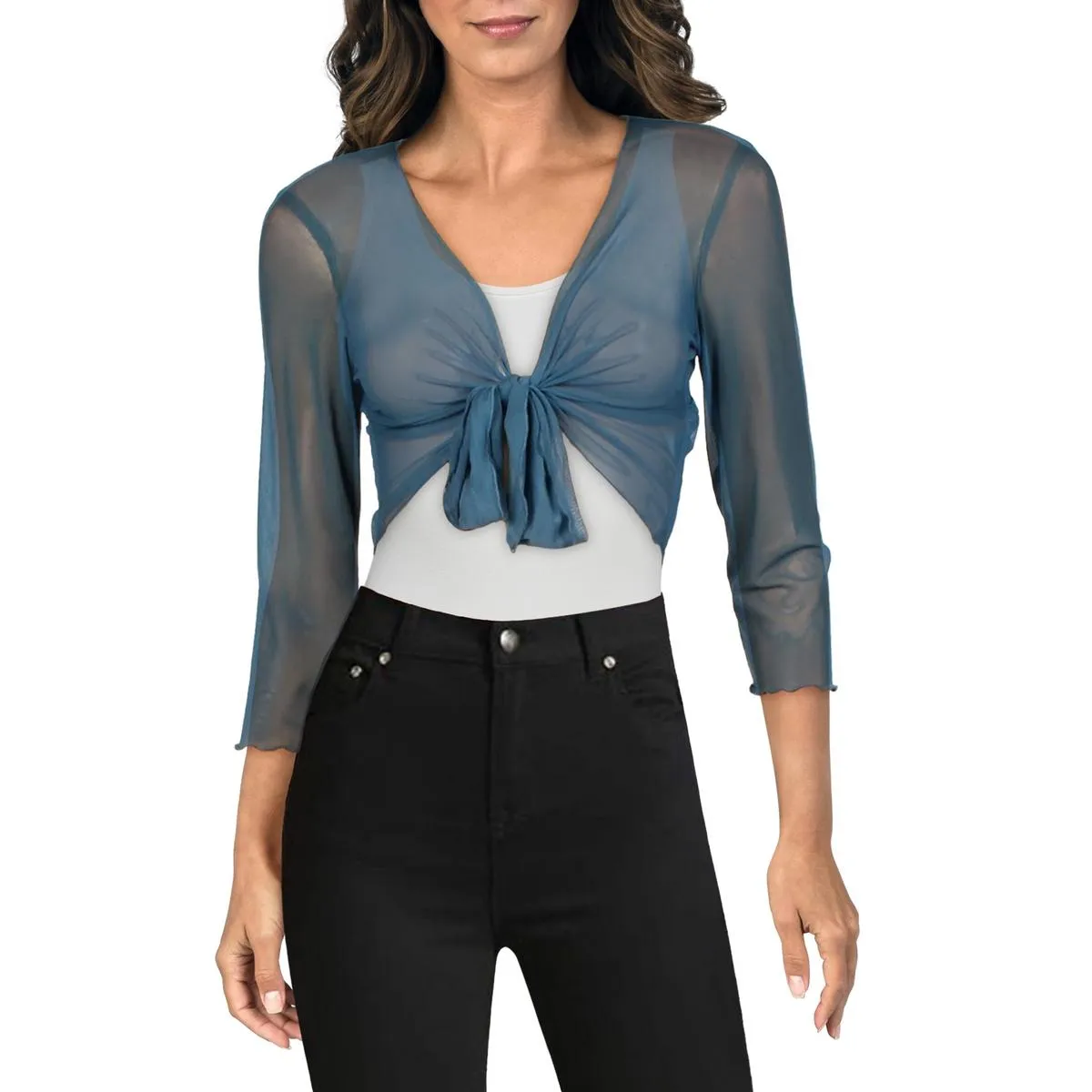 Womens Cardigan Sheer Bolero
