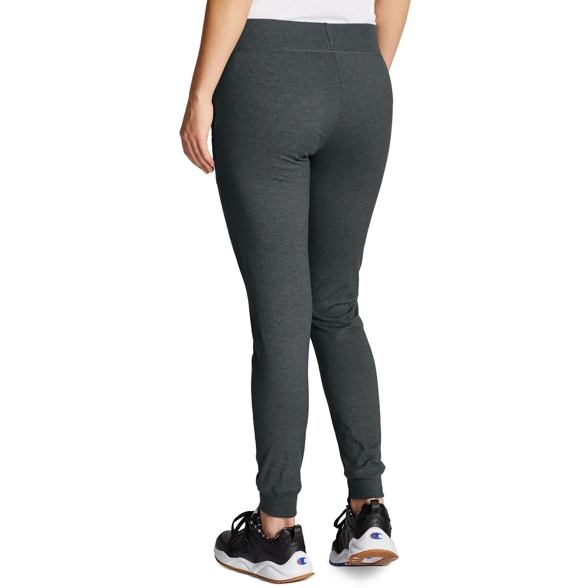 Womens Drawstring Hem Fitness Jogger Pants