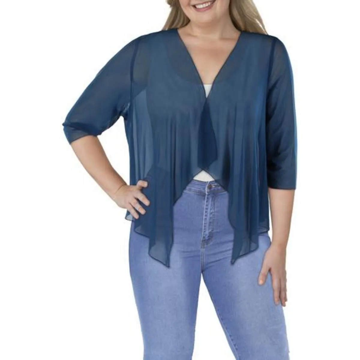 Womens Knit Asymmetric Bolero