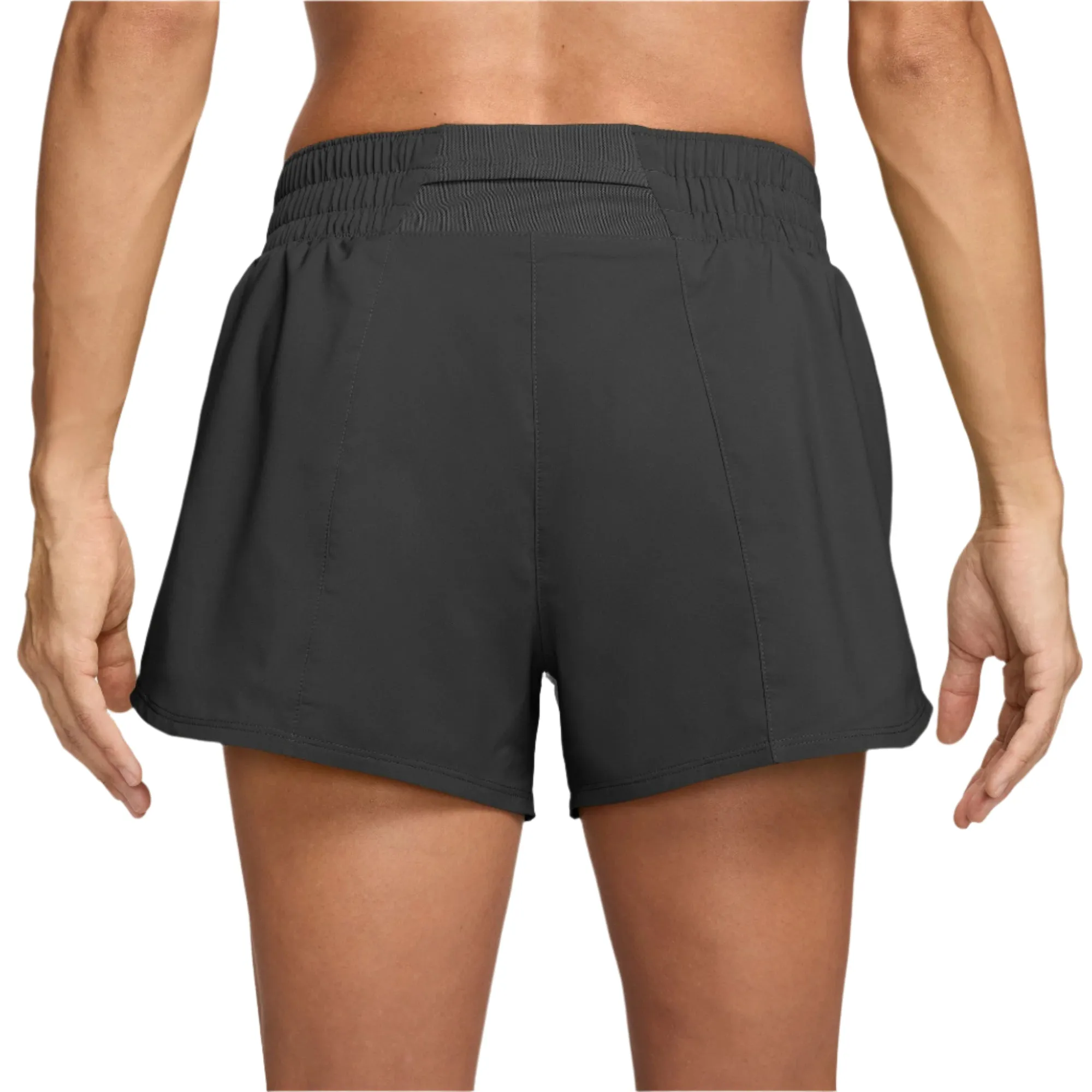 Women's One Swoosh Dri-FIT Mid-Rise Brief-Lined Running Shorts