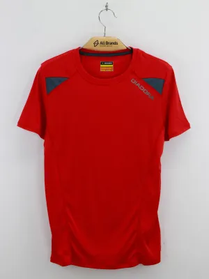 Women's Running Color Block T-Shirt,Red